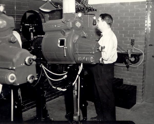 Big Rapids Cinema - Projection Booth From John Mcdowell